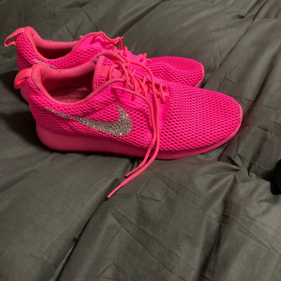 Hot pink swavorski crystal bling shoes - Picture 8 of 8